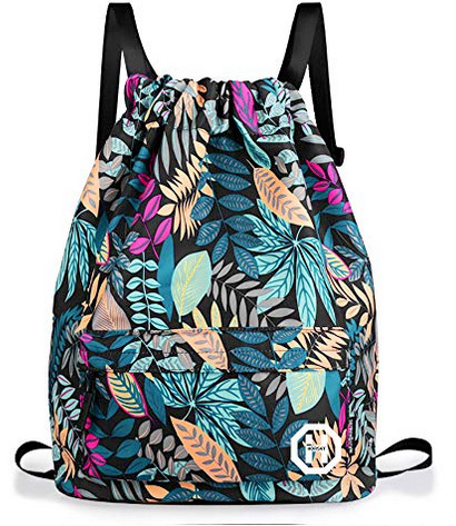 drawstring beach backpack